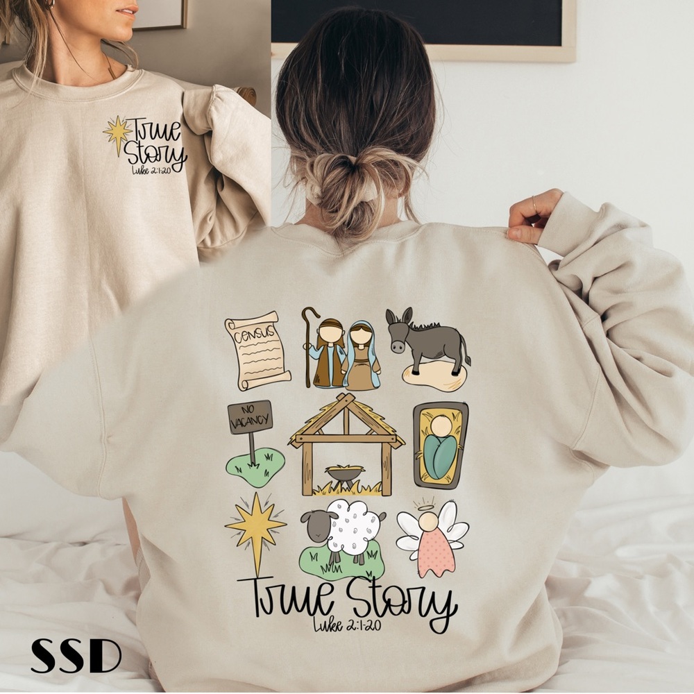 True Story Jesus Christmas Sweatshirt